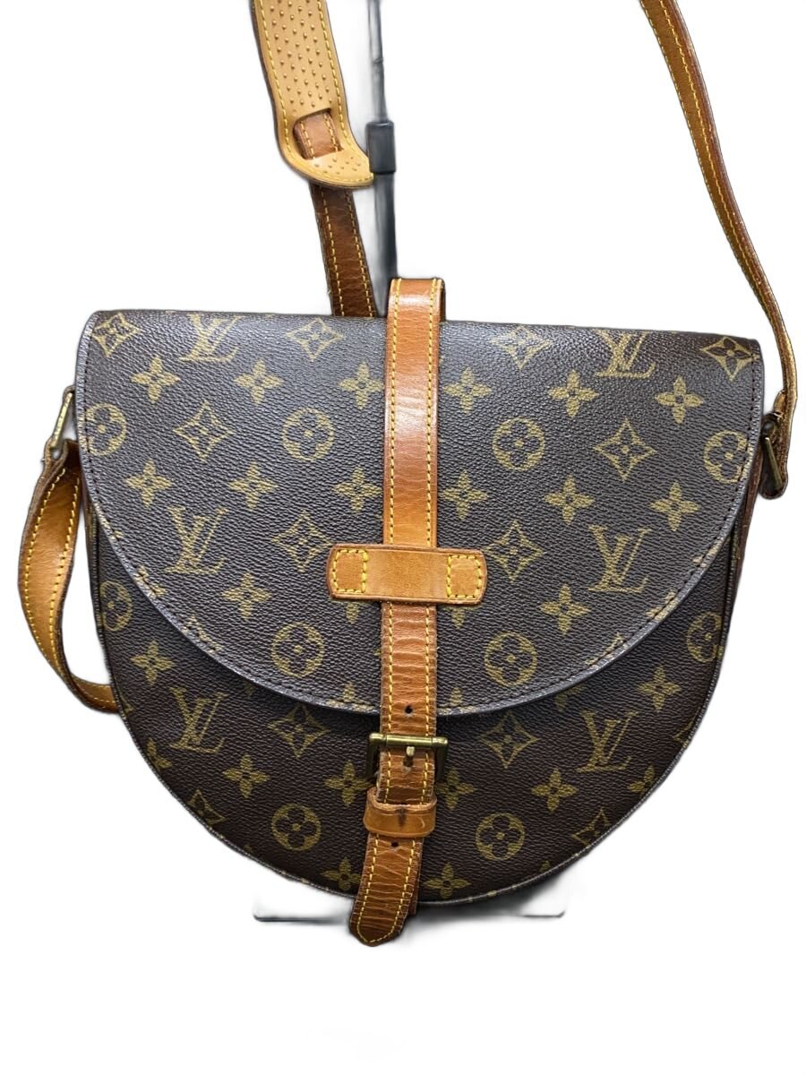 【中古】LOUIS VUITTON◆シャンティGM_モノグラム・帆布/PVC/BRW【御徒面子】