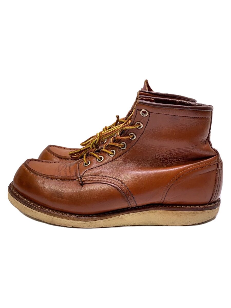 【中古】RED WING◆6-INCH CLASSIC MOC BOOT/6 インチクラシックモックブーツ/US8/BRW/牛皮【シューズ】
