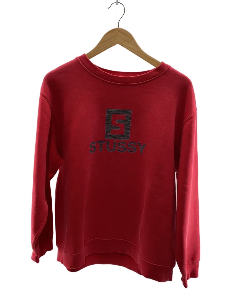 【中古】STUSSY◆汗水/M/綿織物/RED【メンズウェア】