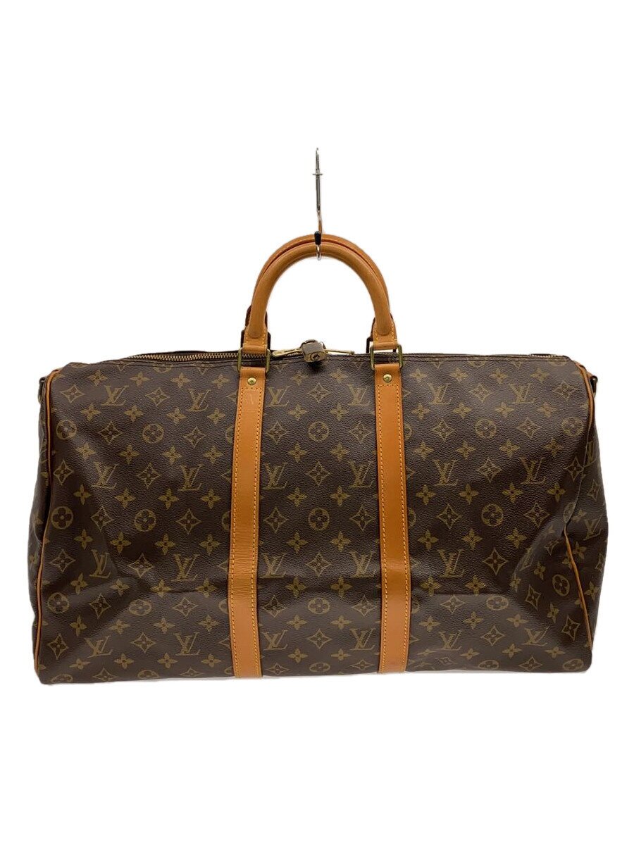 【中古】LOUIS VUITTON◆キーポル50_モノグラム・帆布_BRW/PVC/BRW/総柄【御徒面子】