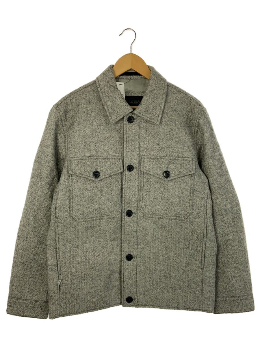 【中古】Woolrich◆REFLECTIVE CROPPED SHIRT JACKET/M/ポリエステル/GRY/WOOST042【メンズウェア】｜2ｎｄ STREET 店