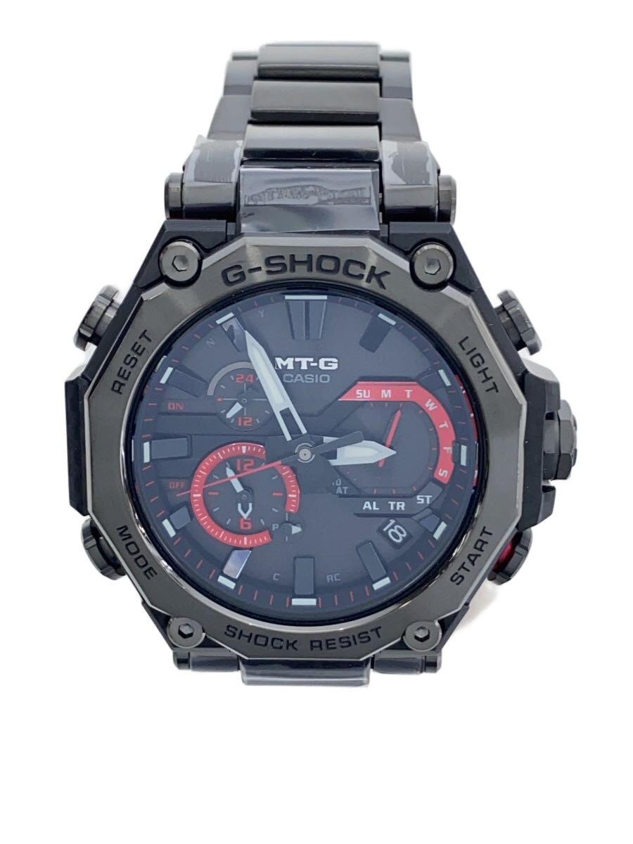 【中古】CASIO◆MTG-B2000BDE-1AJF/MT-G G-SHOCK/ソーラーウオッチ/アナログ/BLK【服飾雑貨他】