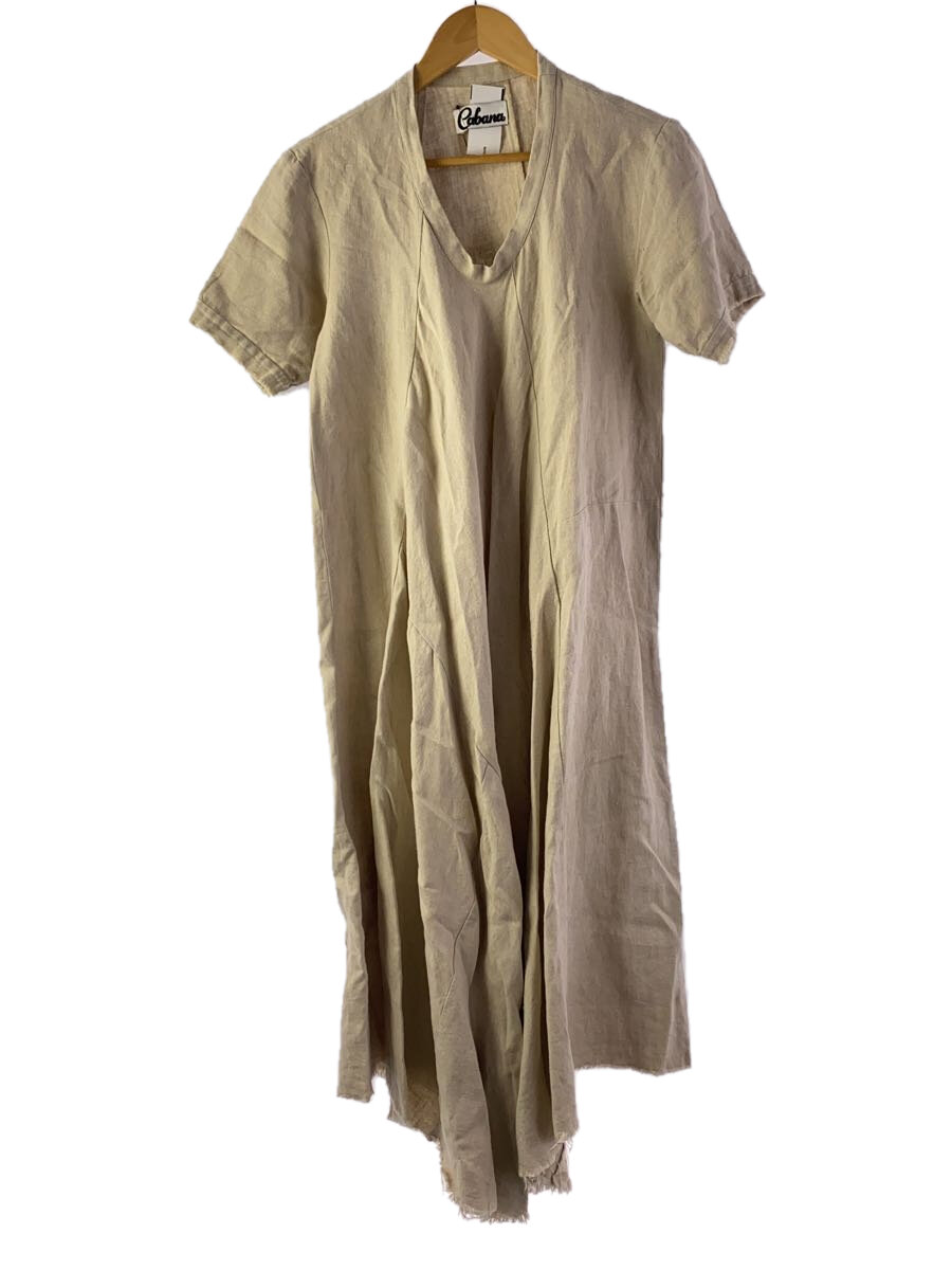 【中古】Cabana◆半袖衣装/38/リネン/BEG/22SS-SH04//【レディース御召しもの】