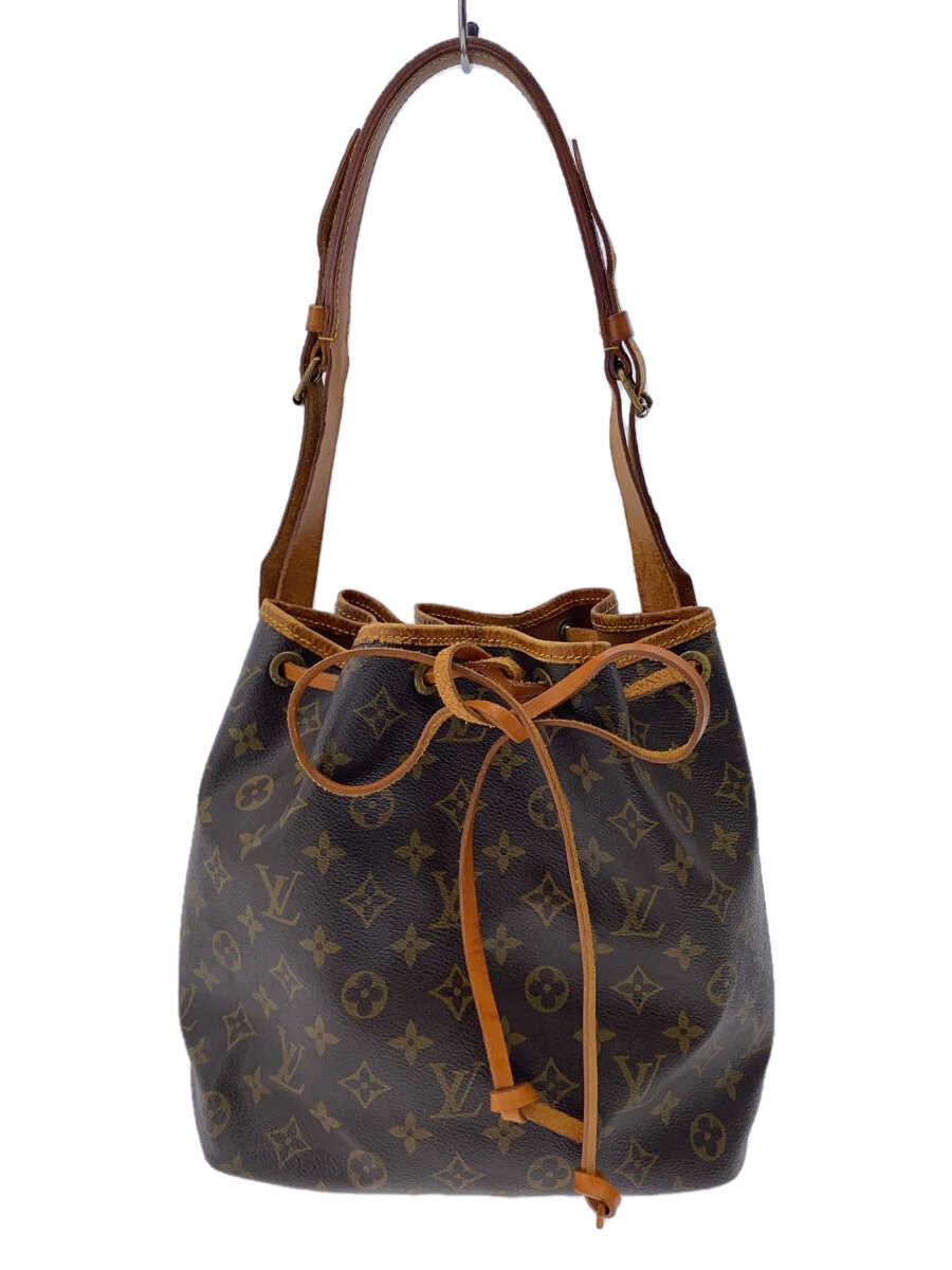中古】LOUIS VUITTON◇1)プチ・ノエ_モノグラム・帆布/PVC/BRW/総柄