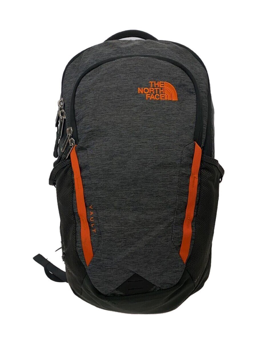 【中古】THE NORTH FACE◆VAULT/背嚢/薄墨色×オレンジ色/無地/NF0A3KV9【御徒面子】