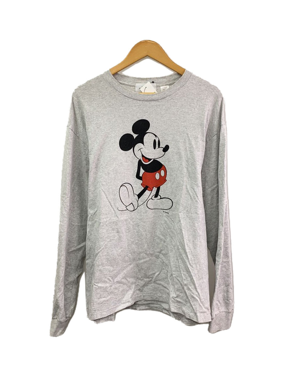 【中古】UNUSED◆×Disney/Long Sleeve Tee/長袖プルオーバー/3/薄墨色/アンユーズド//【メンズウェア】