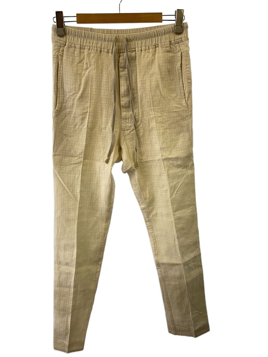 【中古】Rick Owens◆下つ方/48/リネン/CRM/RU01B1390-SK【メンズウェア】