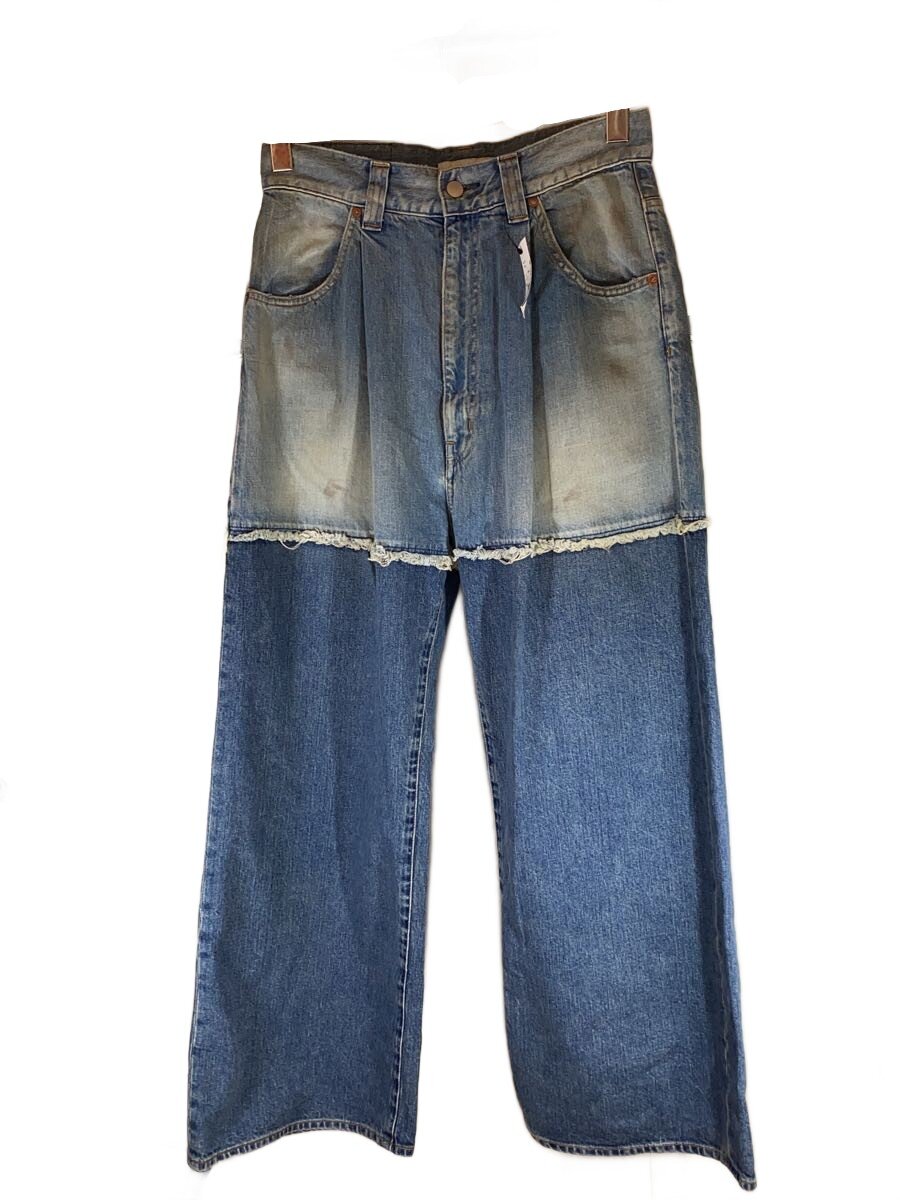 【中古】JieDa◆2TONE BAGGY DENIM PANTS/2/綿織物/IDG/jie-23w-pt02//【メンズウェア】