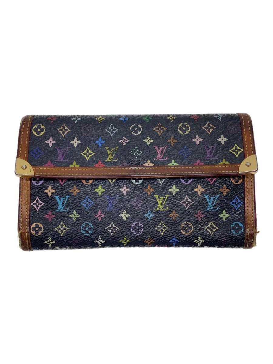 【中古】LOUIS VUITTON◆ポルト・トレゾール・インターナショナル_モノグラム・マルチカラー_マルチカラー/PVC/マルチカラー/レディース【服飾雑貨他】