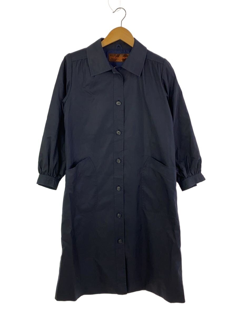 【中古】YVES SAINT LAURENT◆コート/--/コットン/NVY/ベルト欠品//【メンズウェア】|2nd STREET 店