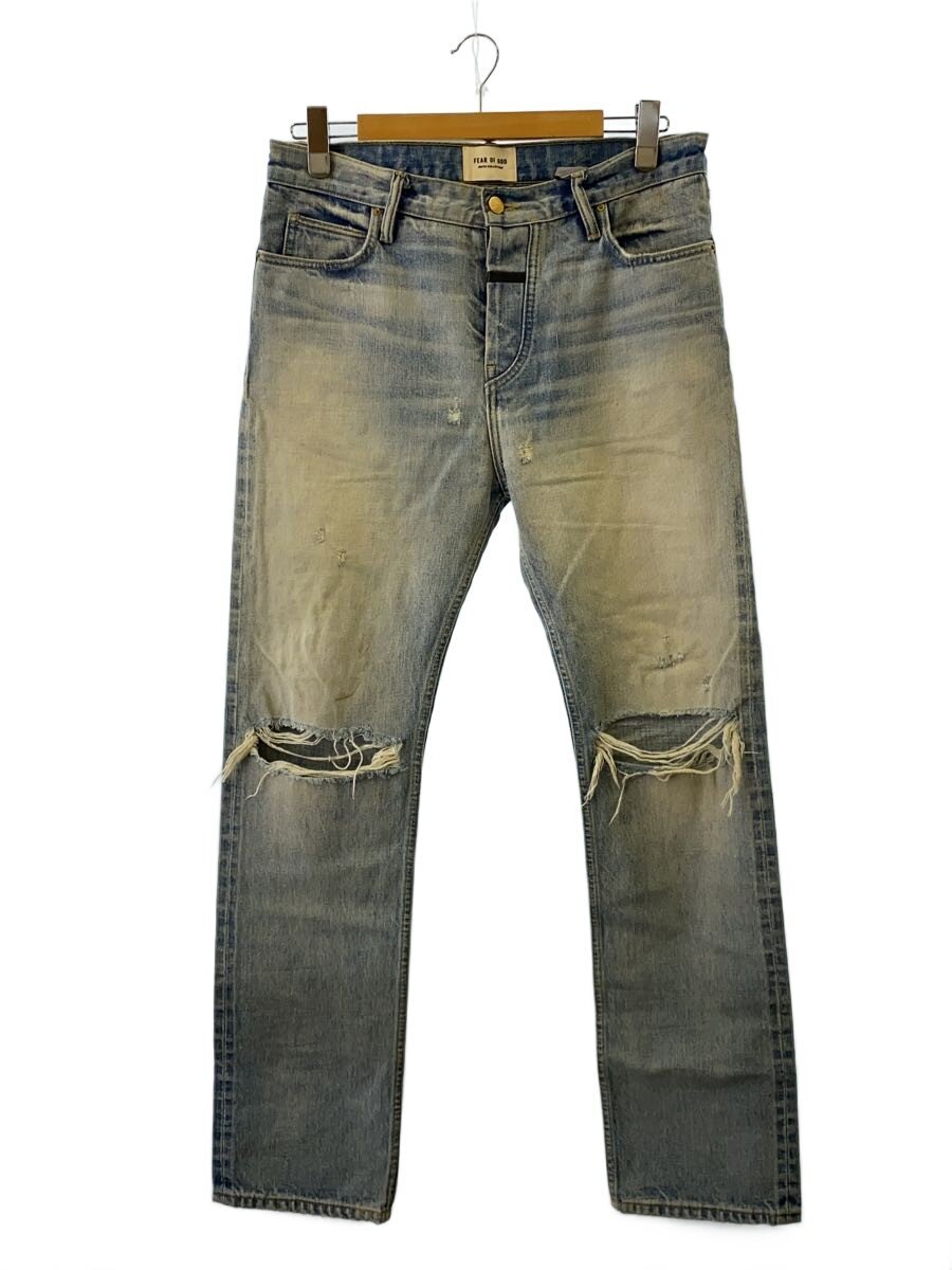 【中古】FEAR OF GOD◆SIXTH RELAXED DENIM JEAN/不都合産業ジーンズ/31x32/6s19-6017-4003//【メンズウェア】