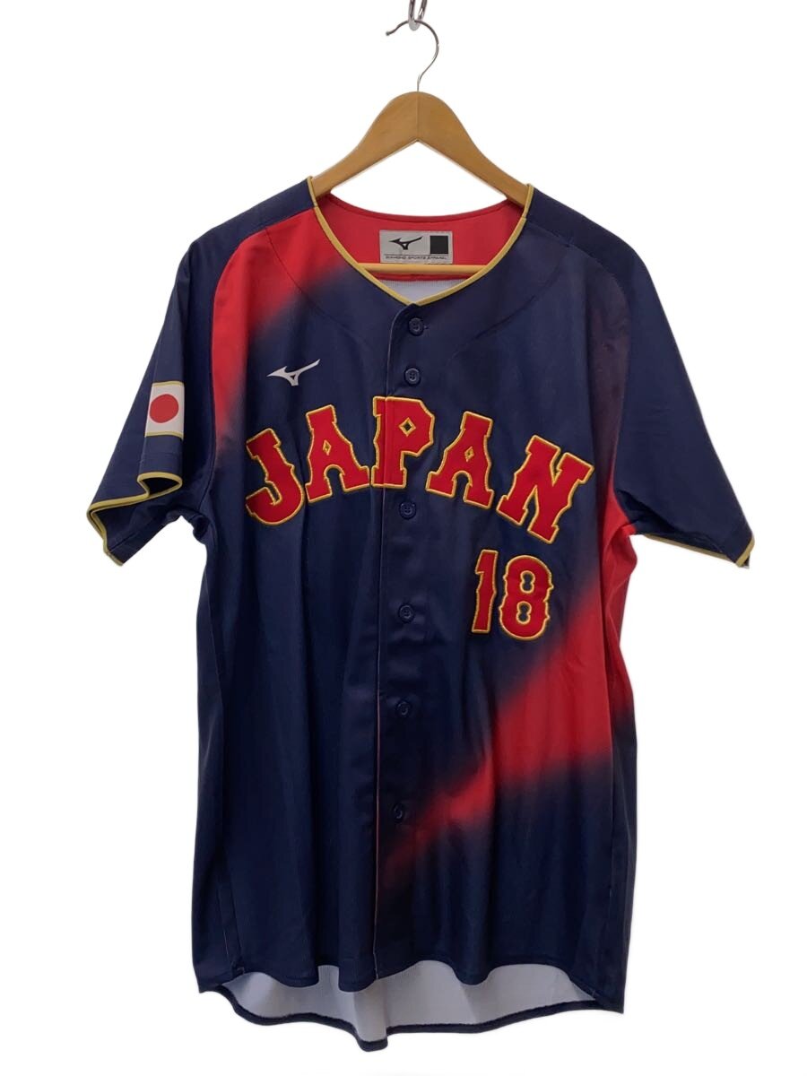 【中古】MIZUNO◆スポーツウェアー/L/NVY/12JRMJ9304【スポーツ】