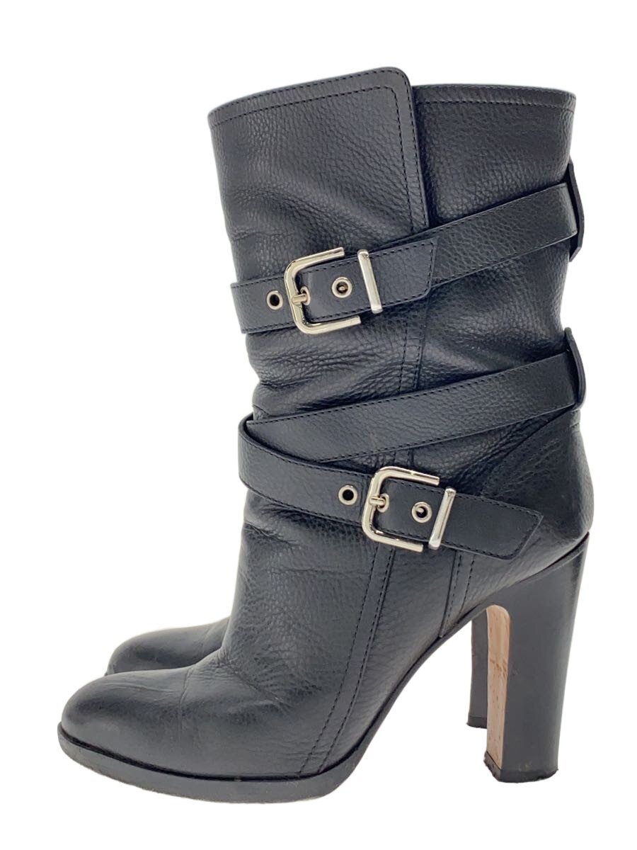 【中古】Gianvito Rossi◆ブーツ/36/BLK/なめし革//【シューズ】