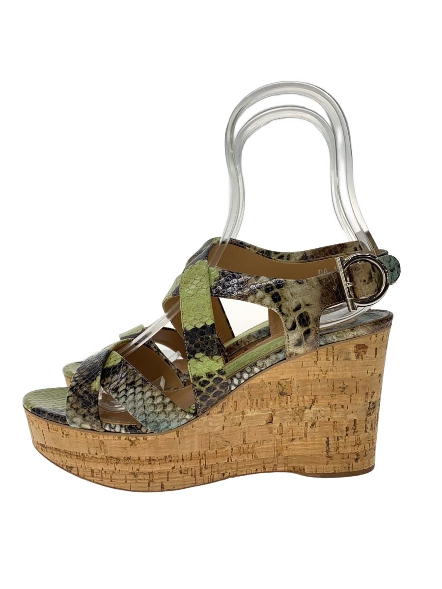 【中古】Salvatore Ferragamo◆サンダル/US7/BEG//【シューズ】