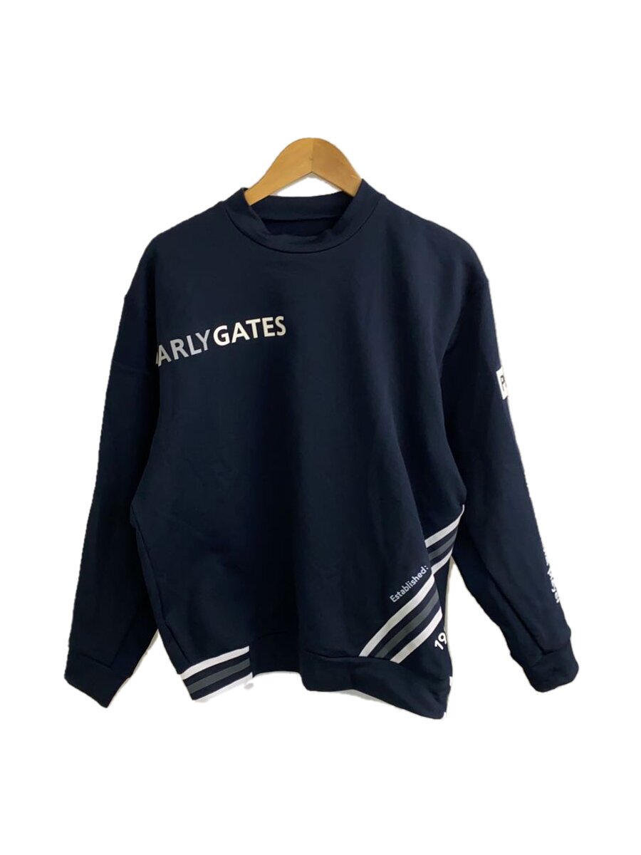 【中古】PEARLY GATES◆パーリーゲイツスウェット/4/ポリエステル/黒いこと/053-4162327【メンズウェア】