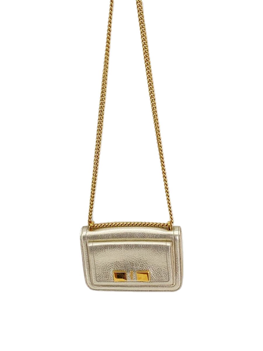 【中古】Salvatore Ferragamo◆ショルダーバッグ/なめし革/GLD/金-21/G657【御徒面子】