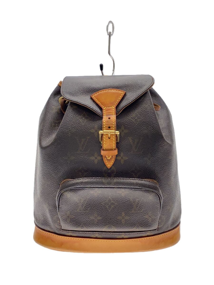 【中古】LOUIS VUITTON◆1)ミニ・モン掏摸_モノグラム・帆布_BRW/PVC/BRW【御徒面子】