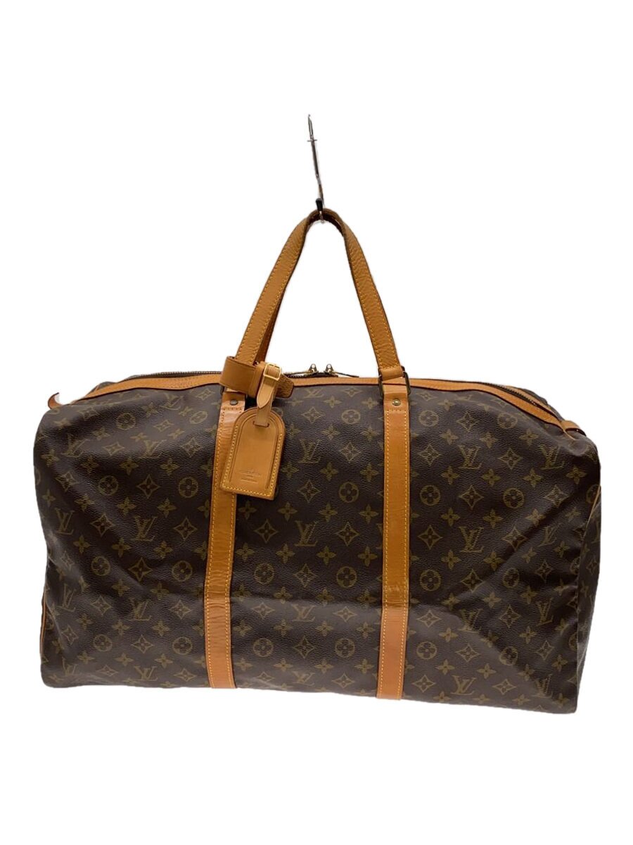【中古】LOUIS VUITTON◆キーポル55_モノグラム・帆布_BRW/PVC/BRW【御徒面子】