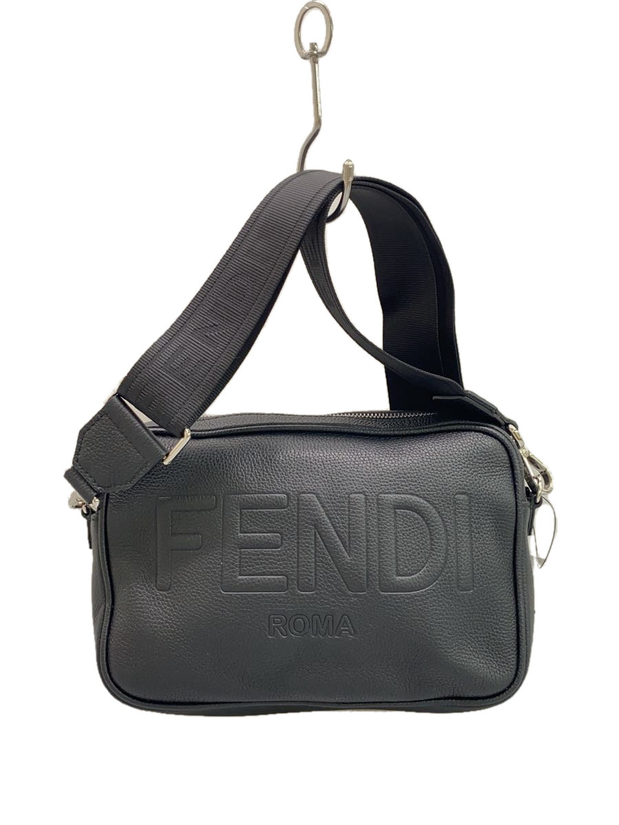【中古】FENDI◆ショルダーバッグ/--/BLK/7m0286//【御徒面子】