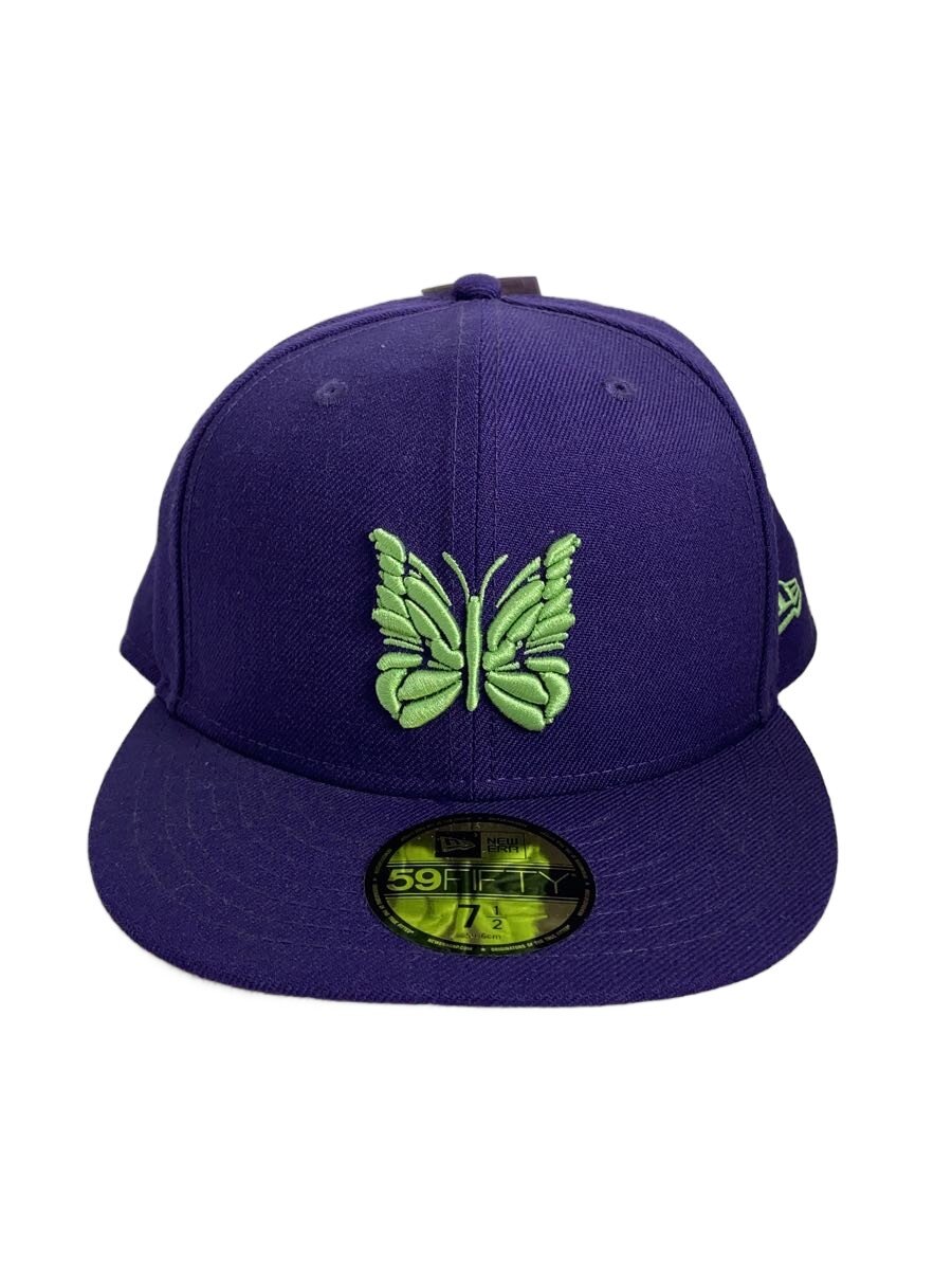 【中古】NEW ERA◆旗がしら/7 1/2/ポリエステル/パープル/メンズ/×Needles【服飾雑貨他】