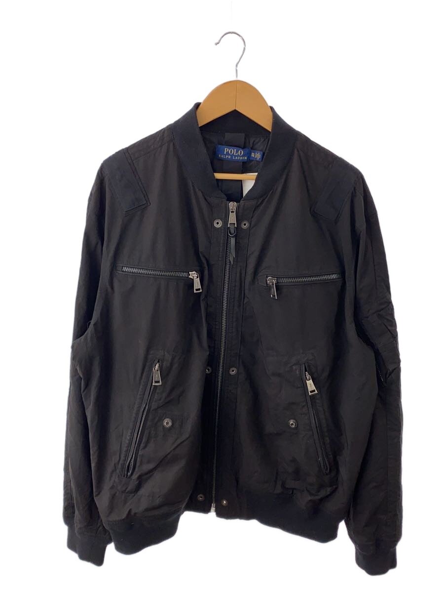 【中古】POLO RALPH LAUREN◆ブルゾン/XXL/ポリエステル/BLK/無地//【メンズウェア】｜2ｎｄ STREET 店