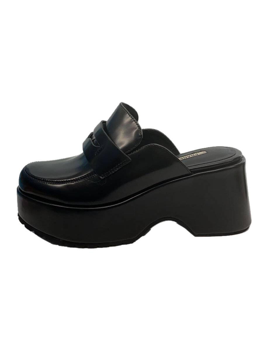 【中古】PRANK PROJECT◆2024AW Loafer Mules(ローファーミュール)/US11.5/BLK/なめし革//【シューズ】