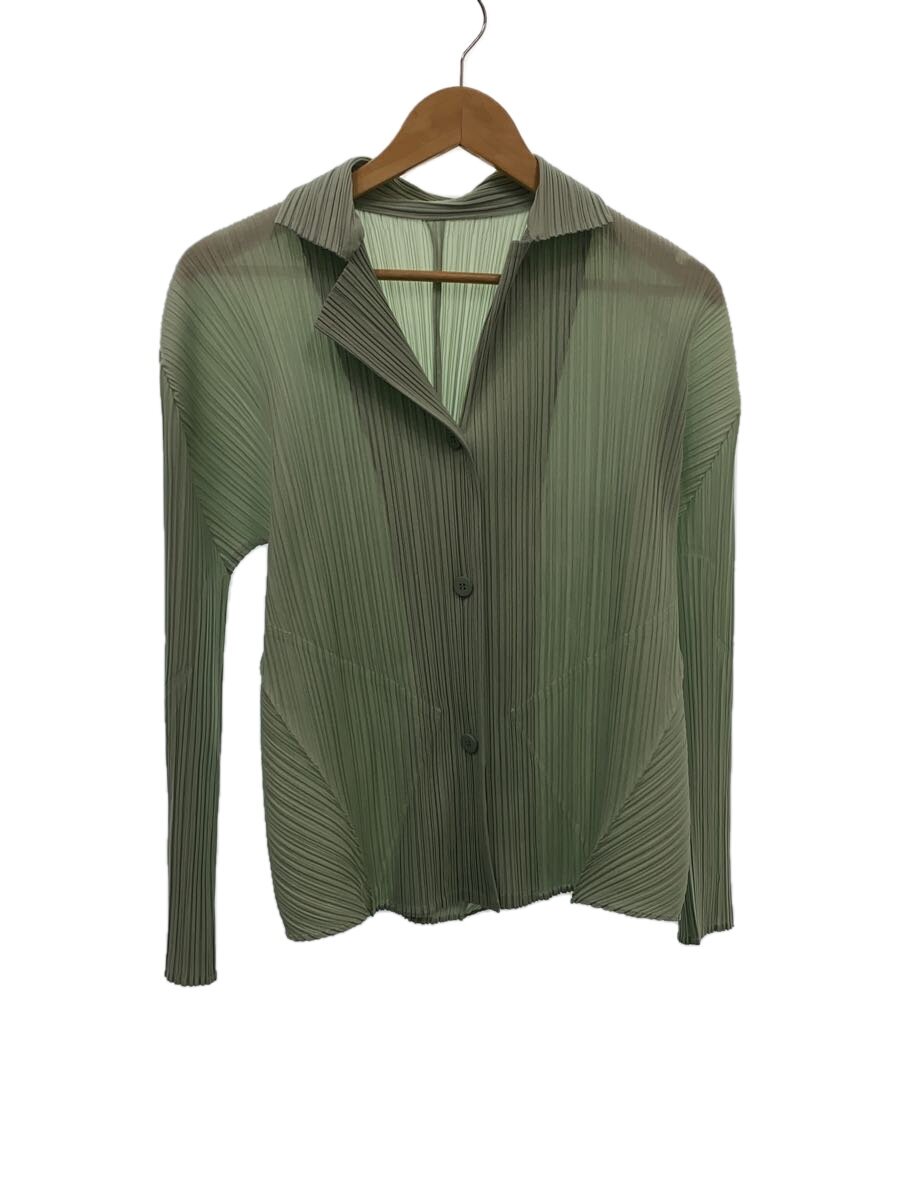 【中古】PLEATS PLEASE ISSEY MIYAKE◆ジャケット/3/ポリエステル/GRN/PP51-JD144【レディースウェア】|2nd STREET 店