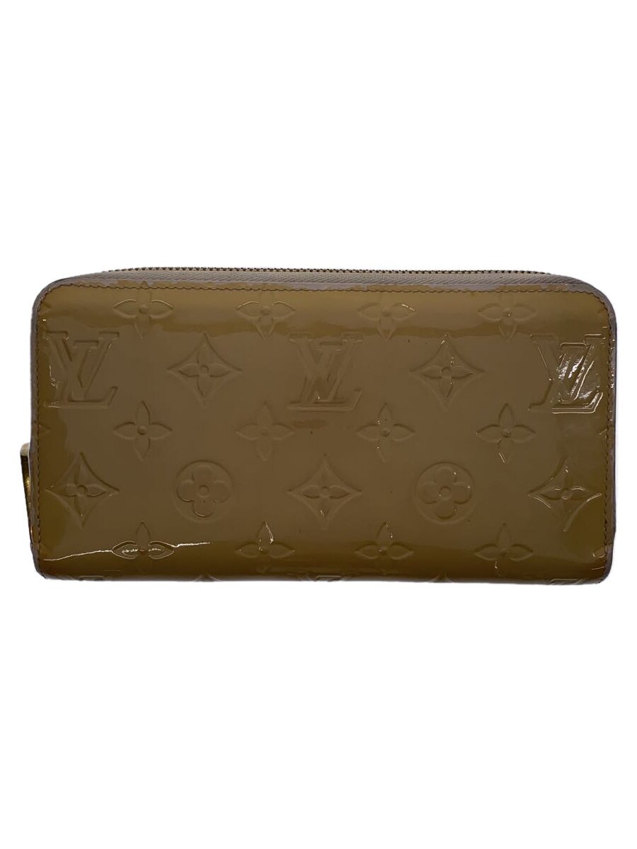 【中古】LOUIS VUITTON◆ジッピー・ウォレット_モノグラム・ヴェルニ_CRM/エナメル/CRM/レディース【服飾雑貨他】