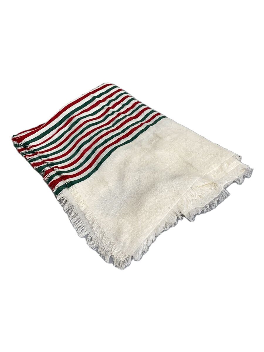 【中古】GUCCI◆えり巻き/地絹/WHT/総柄/レディース//【服飾雑貨他】