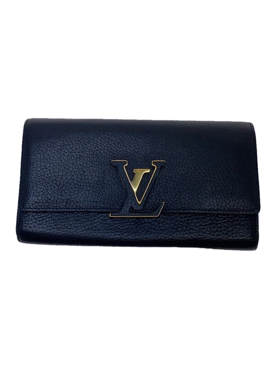 【中古】LOUIS VUITTON◆ポルト・フォイユ・カプシーヌ_パルナセア_BLK/レザー/BLK/無地/レディース【服飾雑貨他】｜2ｎｄ STREET 店