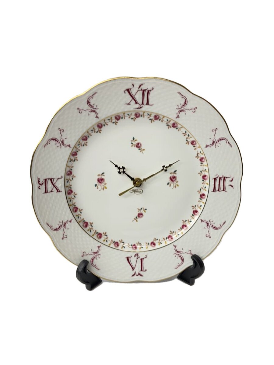 【中古】Herend◆時計/アナログ/WHT【インテリア小物・日用雑貨】