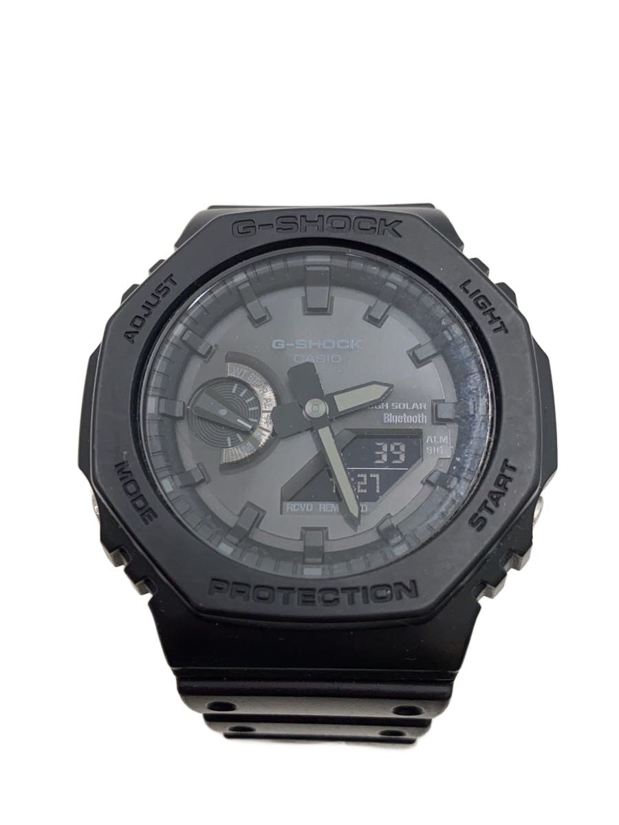 【中古】CASIO◆ソーラーウオッチ_G-SHOCK/デジアナ/BLK/BLK【服飾雑貨他】
