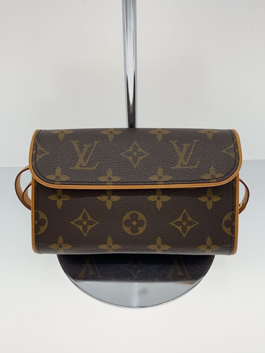 【中古】LOUIS VUITTON◆ポシェット・フロランティーヌ_モノグラム・帆布_BRW/PVC/BRW【御徒面子】