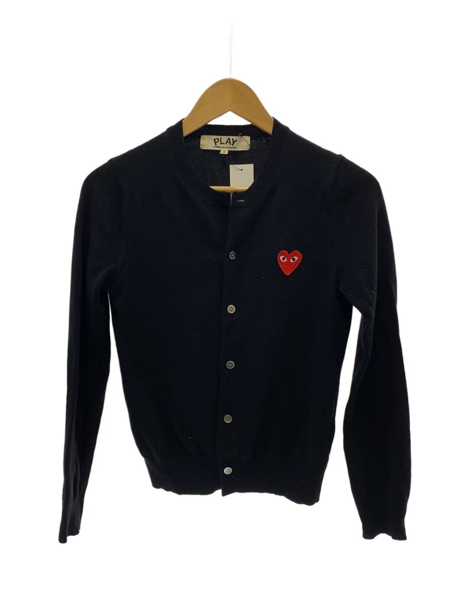 【中古】PLAY COMME des GARCONS◆カーディガン(薄手)/S/ウール/BLK/無地/AZ-N007【レディースウェア】｜2ｎｄ STREET 店