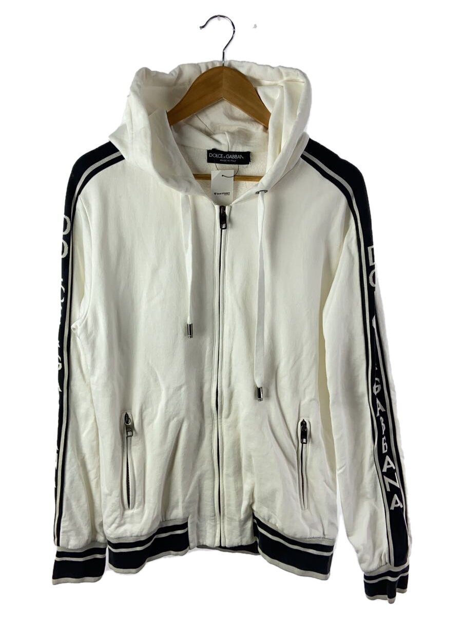 【中古】DOLCE\u0026GABBANA◆パーカー/46/綿織物/WHT/無地/G9PI0T【メンズウェア】