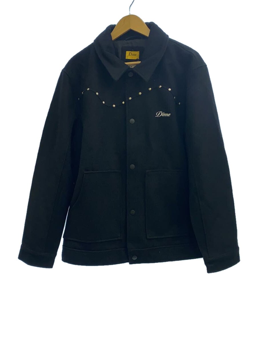 【中古】Dime◆Studded wool bomber/上衣/L/羊毛/BLK【メンズウェア】