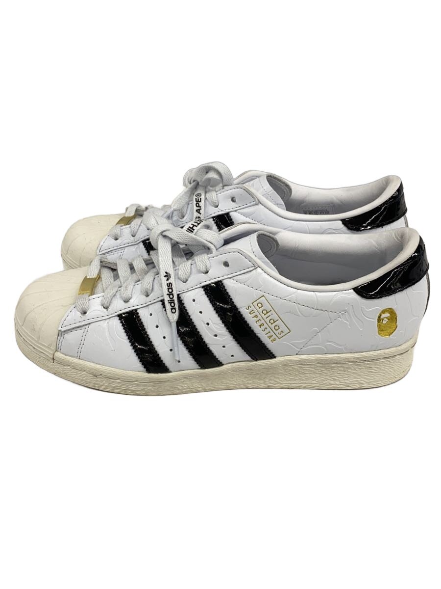 【中古】adidas◆SUPERSTAR V BAPE/ローカットスニーカー/27糎/WHT/JR2701【シューズ】