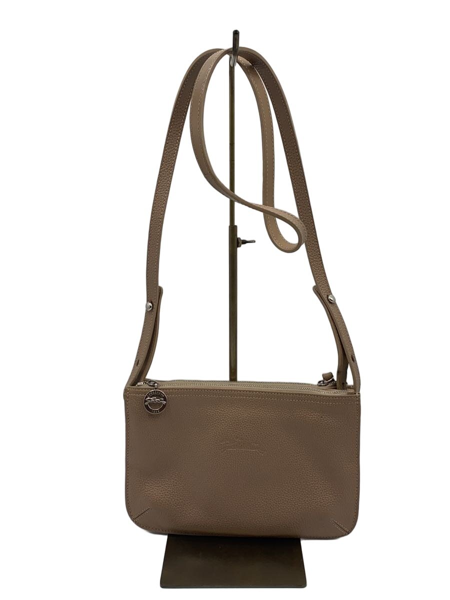 【中古】LONGCHAMP◆ショルダーバッグ/レザー/BEG/l2072021741//【バッグ】｜2ｎｄ STREET 店