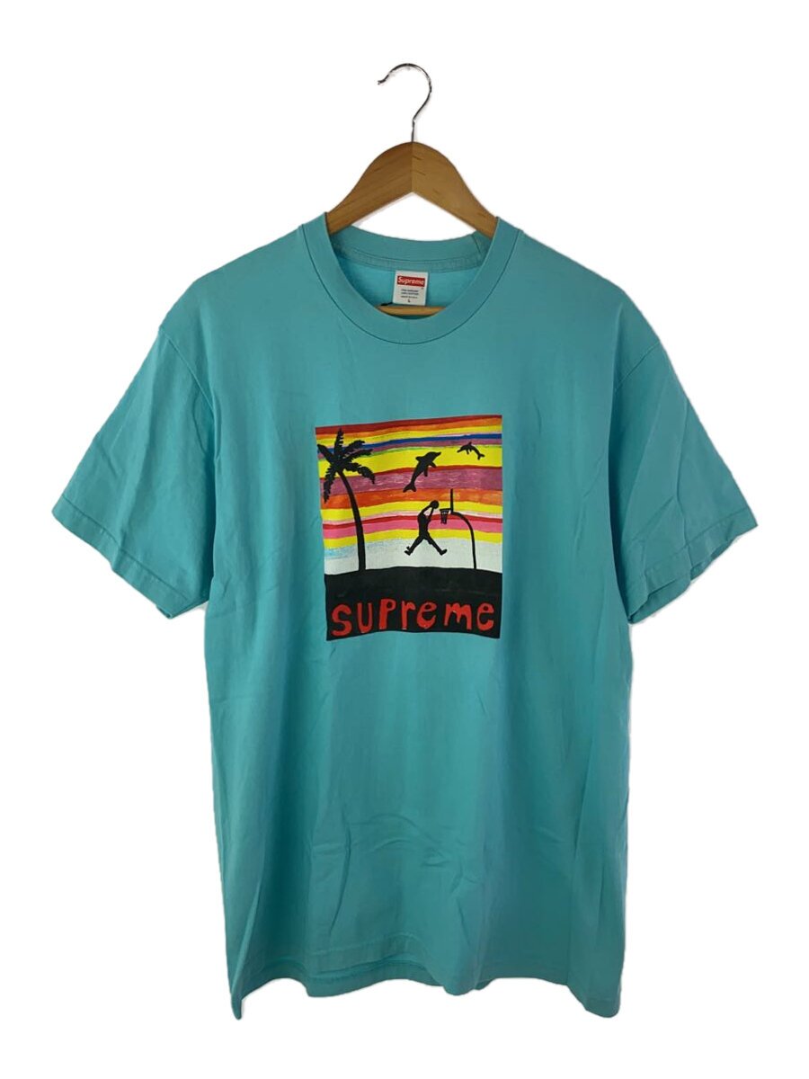 【中古】Supreme◆21SS/Dunk Tee/プルオーバー/L/綿織物/BLU【メンズウェア】
