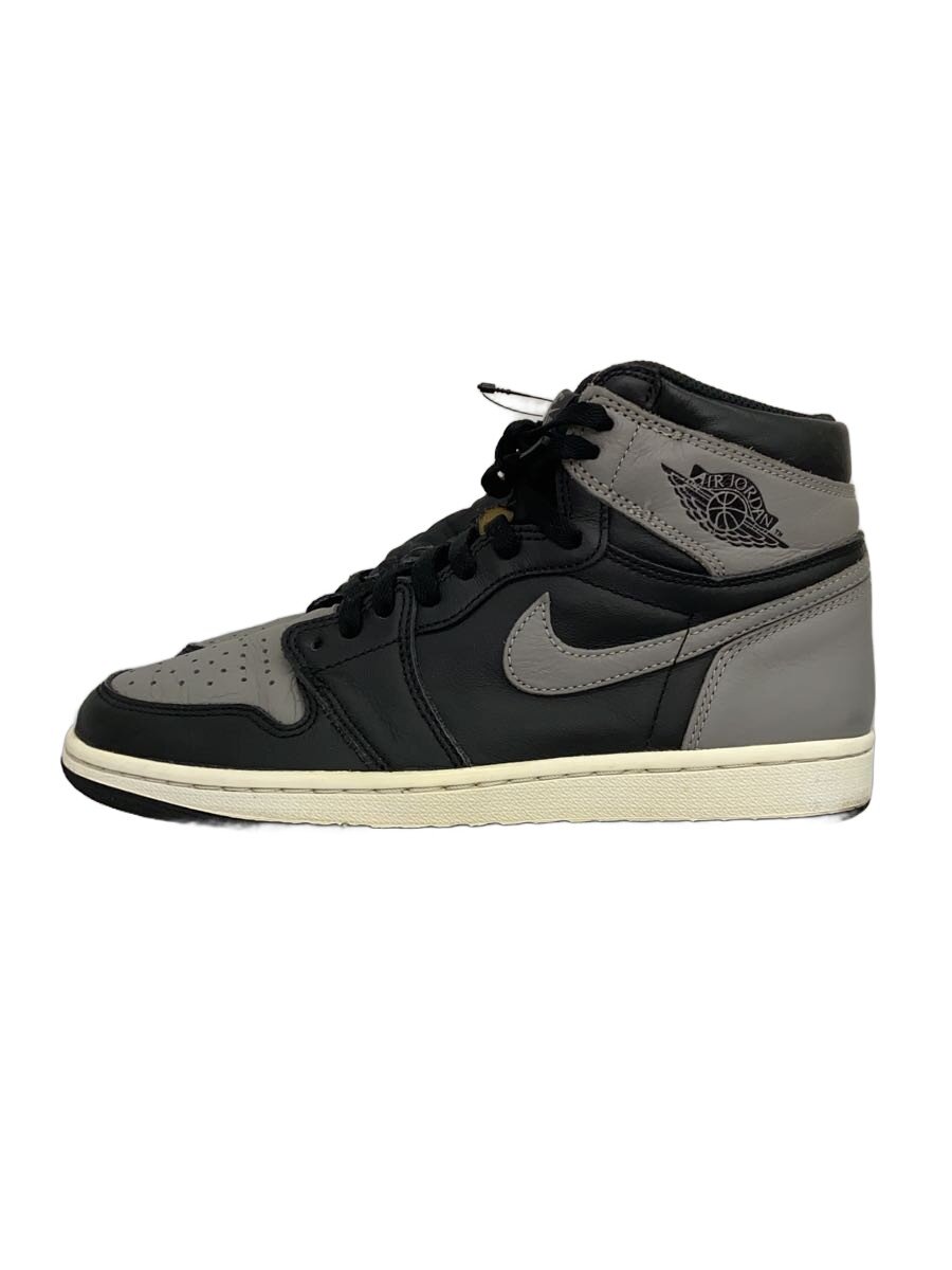 【中古】NIKE◆AIR JORDAN 1 RETRO HIGH OG/エアジョーダン1レトロハイ/黒いこと/26糎/BLK【シューズ】