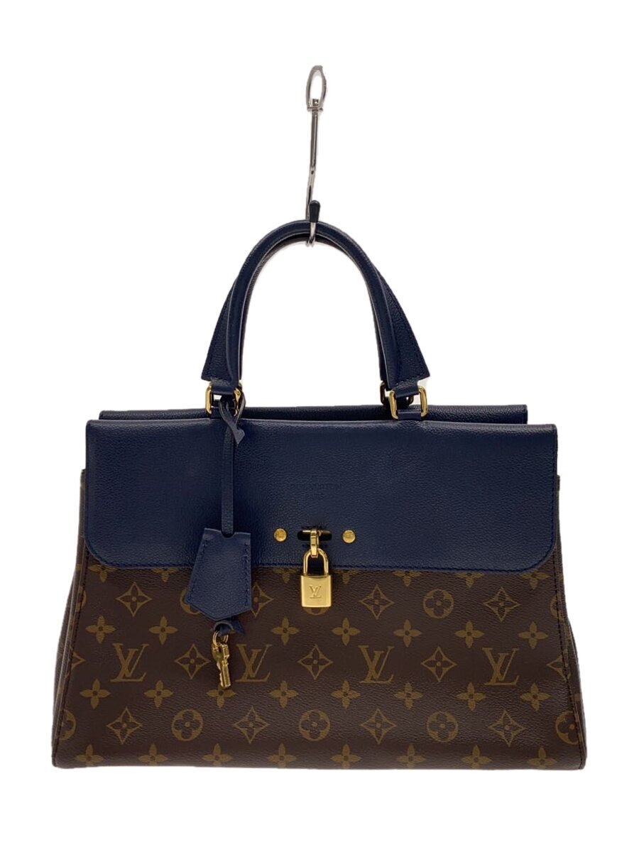 【中古】LOUIS VUITTON◆ヴィーナス/ハンドバック/モノグラム・マリーヌ/BLU/牛皮/なめし革/PVC/モノグラム/LV【御徒面子】