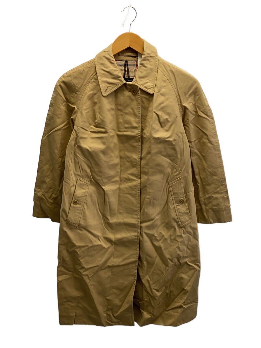 【中古】BURBERRYS◆ステンカラー厚地の外套/M/綿織物/BEG//【レディース御召しもの】