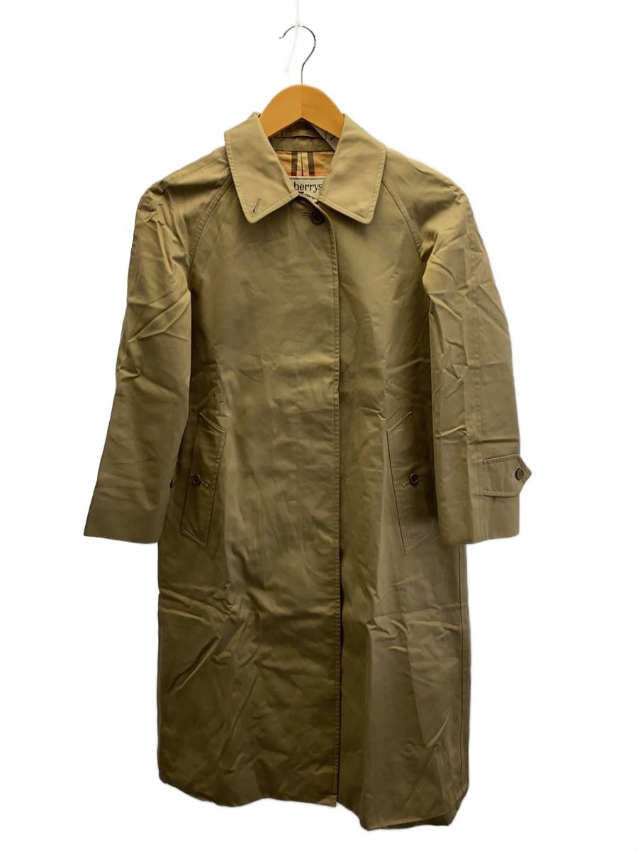 【中古】BURBERRYS◆ステンカラー厚地の外套/--/綿織物/BEG/FV480-039-41【レディース御召しもの】