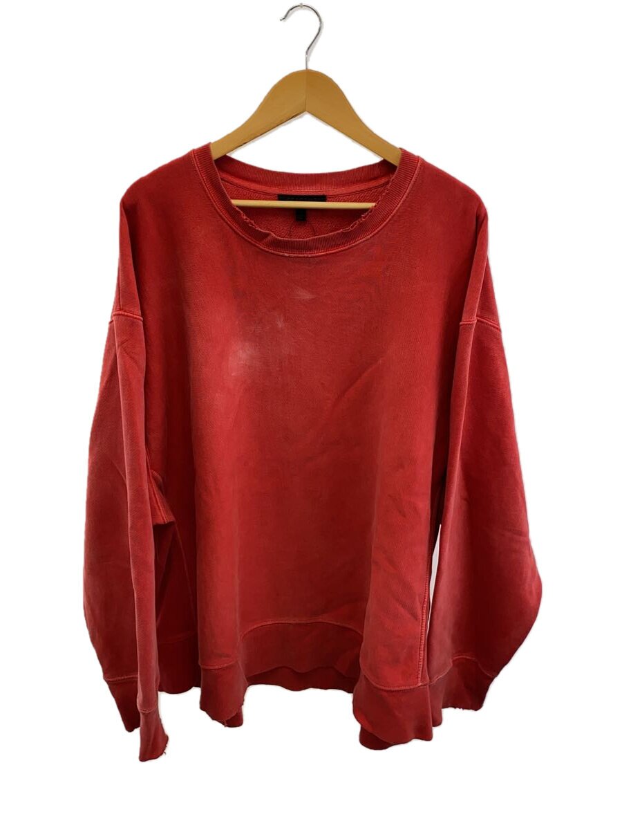 【中古】YEEZY◆流汗/L/綿織物/RED/無地/5512-343-0121/向こう正面汚れた状態/不都合有//【メンズウェア】