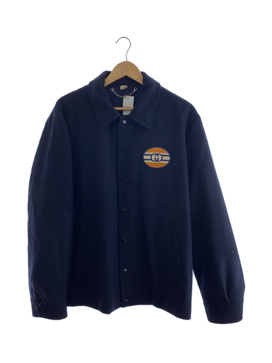【中古】GUCCI◆上衣/52/羊毛/NVY/645702 ZAGBY【メンズウェア】