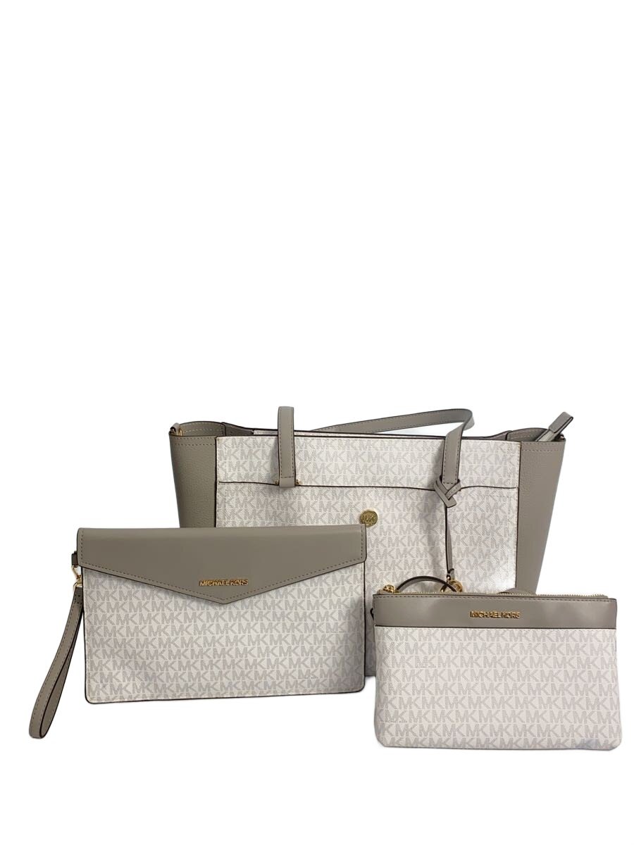 【中古】MICHAEL KORS◆3セット/ハンドバッグ/レザー/WHT/DI-2102【バッグ】｜2ｎｄ STREET 店