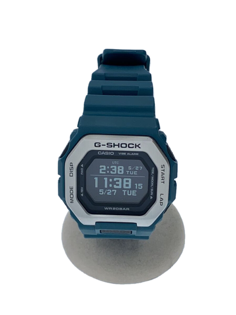 【中古】CASIO◆石英ウォッチ_G-SHOCK/デジタル/思われ人/BLK/GRN//【服飾雑貨他】
