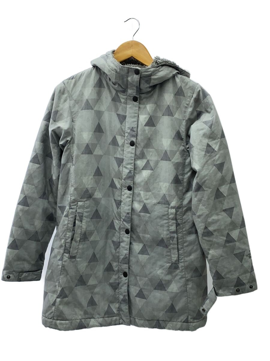 【中古】THE NORTH FACE◆ナイロン上衣/M/ナイロン/GRY/総柄/NPW71636【レディース御召しもの】