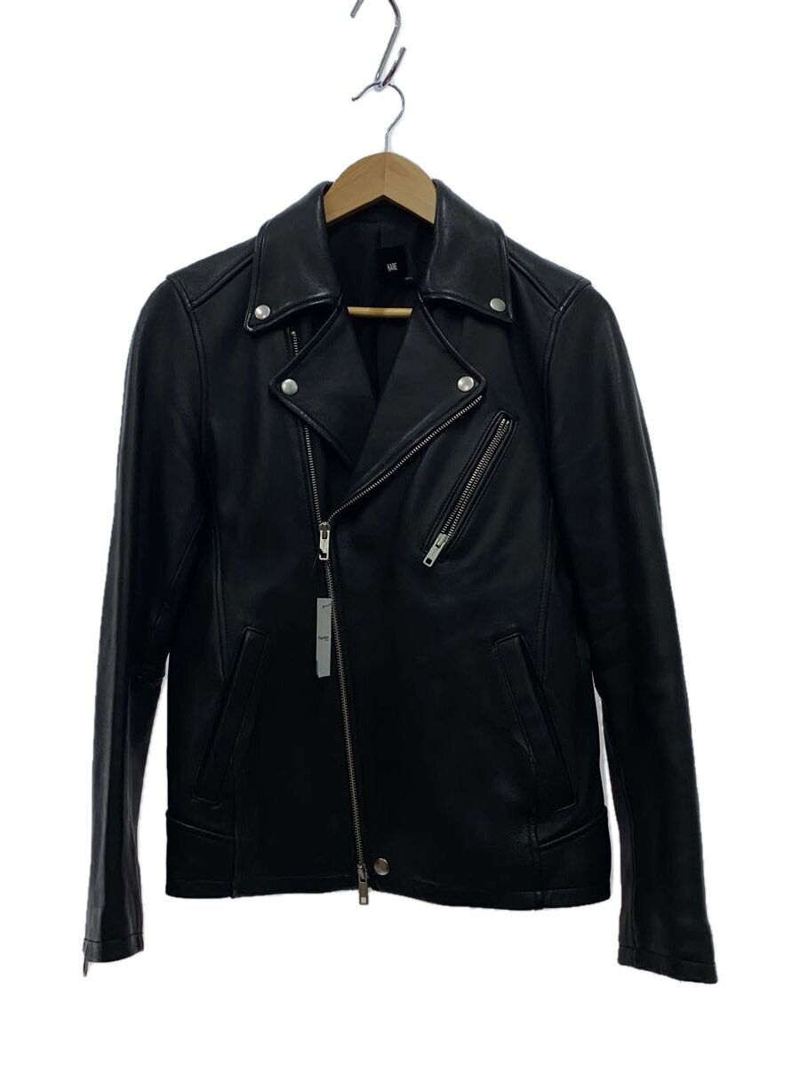 【中古】HARE◆ダブルライダースジャケット/S/羊革/BLK/HA030007AD/ハレ【メンズウェア】|2nd STREET 店
