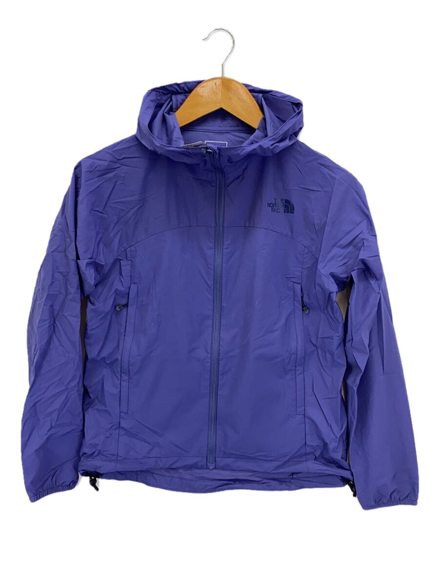 【中古】THE NORTH FACE◆SWALLOWTAIL HOODIE_スワローテイルフーディ/S/ナイロン/パープル【レディース御召しもの】